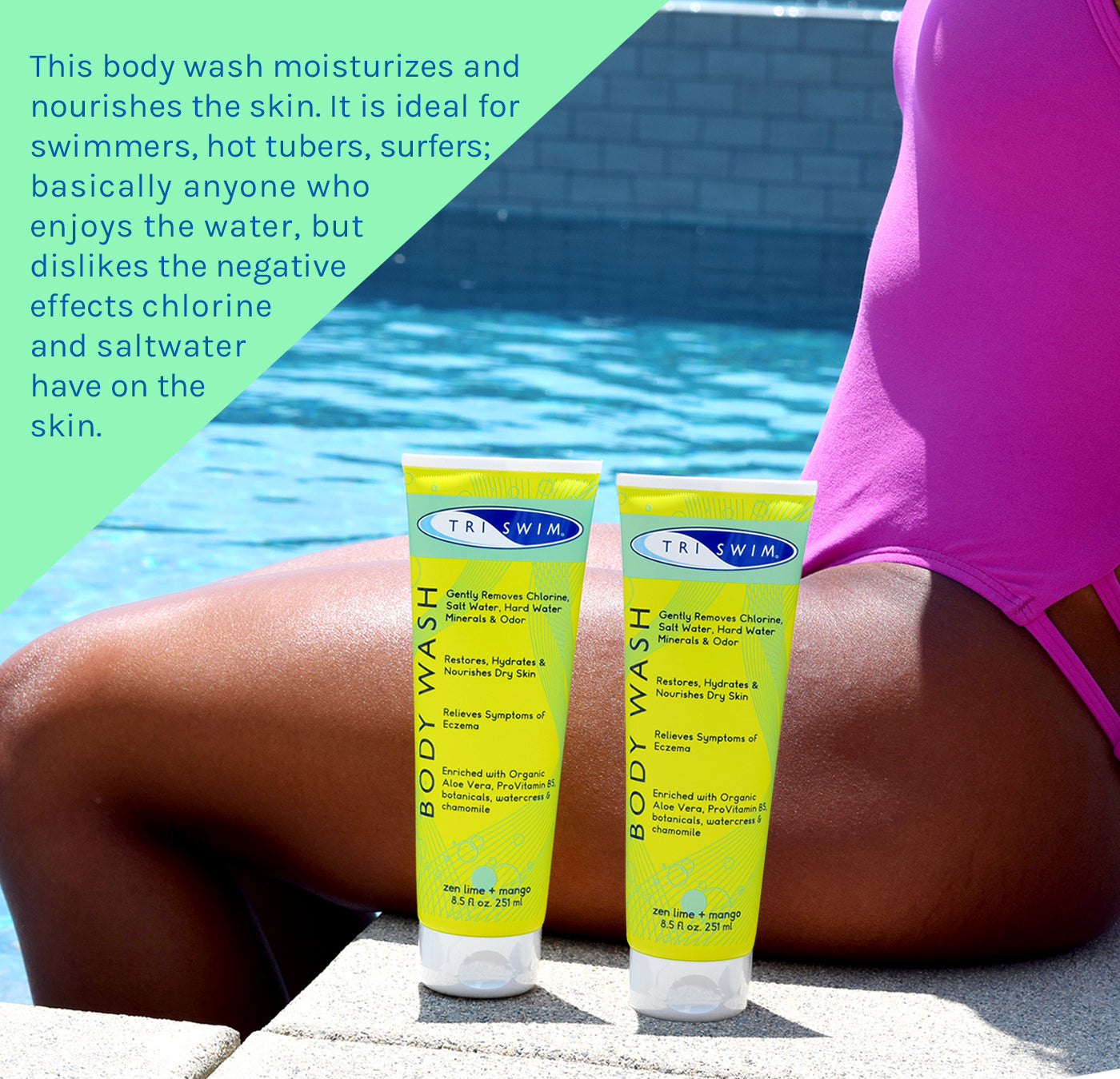 TRISWIM Body Wash for swim, hot tub, surfing
