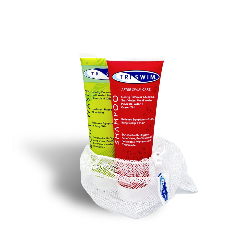 TRISWIM Holiday Red/Green Shampoo/Body Wash Gift Set